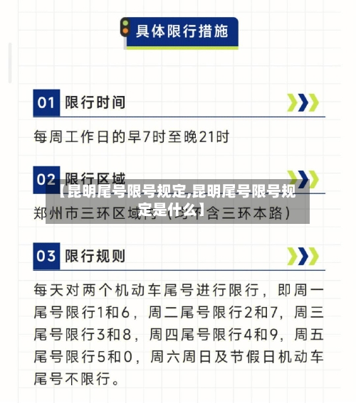 【昆明尾号限号规定,昆明尾号限号规定是什么】