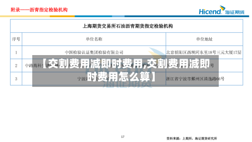 【交割费用减即时费用,交割费用减即时费用怎么算】-第2张图片