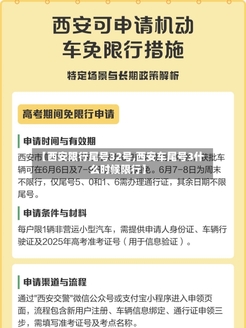 【西安限行尾号32号,西安车尾号3什么时候限行】-第3张图片