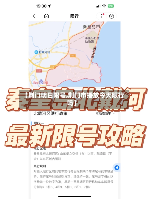 【荆门明日限号,荆门市播放今天限行吗】