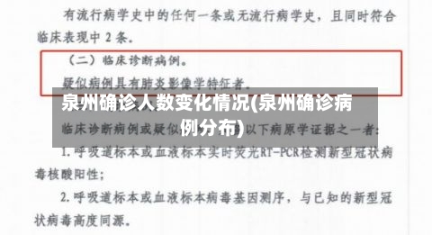 泉州确诊人数变化情况(泉州确诊病例分布)
