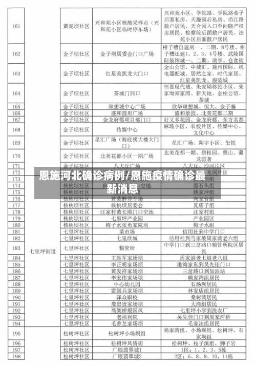 恩施河北确诊病例/恩施疫情确诊最新消息-第3张图片