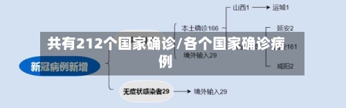 共有212个国家确诊/各个国家确诊病例-第3张图片