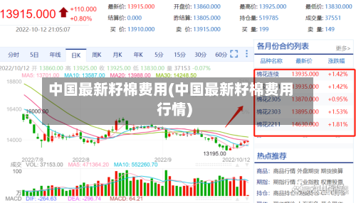 中国最新籽棉费用(中国最新籽棉费用行情)