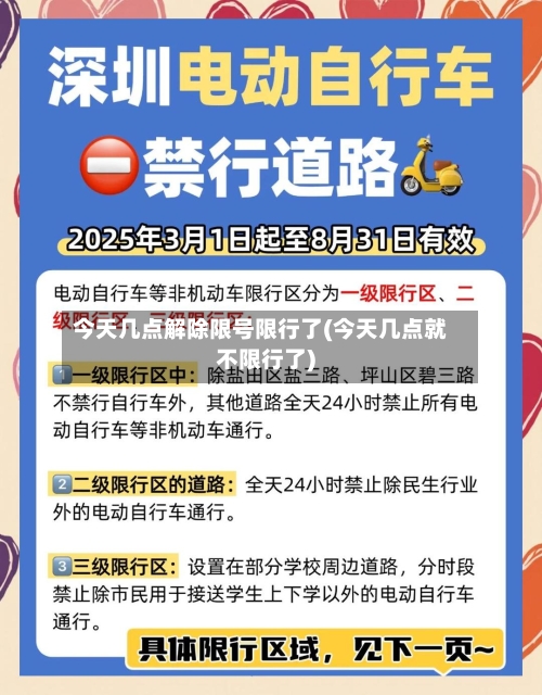 今天几点解除限号限行了(今天几点就不限行了)-第2张图片