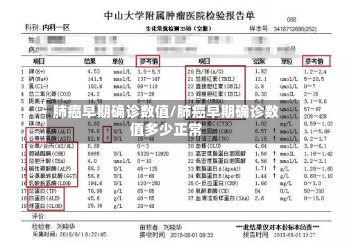 肺癌早期确诊数值/肺癌早期确诊数值多少正常-第2张图片