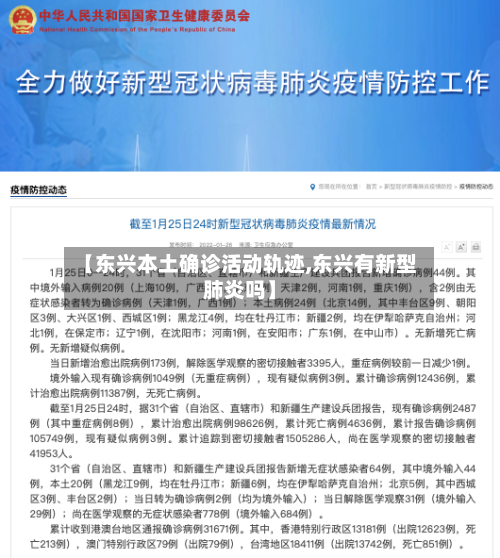 【东兴本土确诊活动轨迹,东兴有新型肺炎吗】-第3张图片