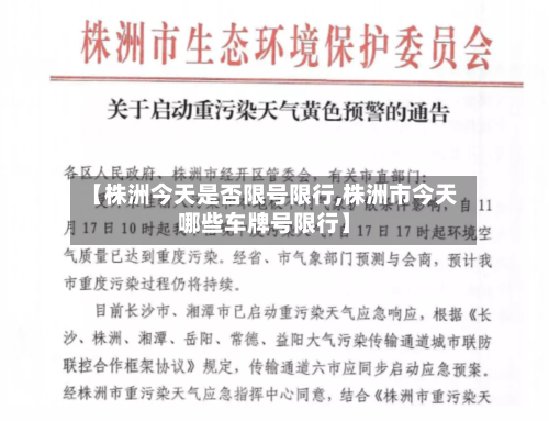 【株洲今天是否限号限行,株洲市今天哪些车牌号限行】-第2张图片