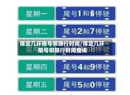 保定几环限号啊限行时间/保定几环限号啊限行时间查询