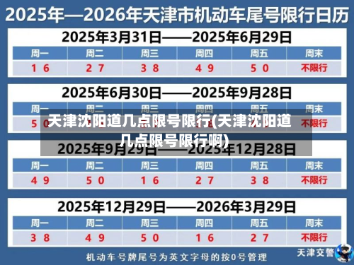 天津沈阳道几点限号限行(天津沈阳道几点限号限行啊)-第3张图片