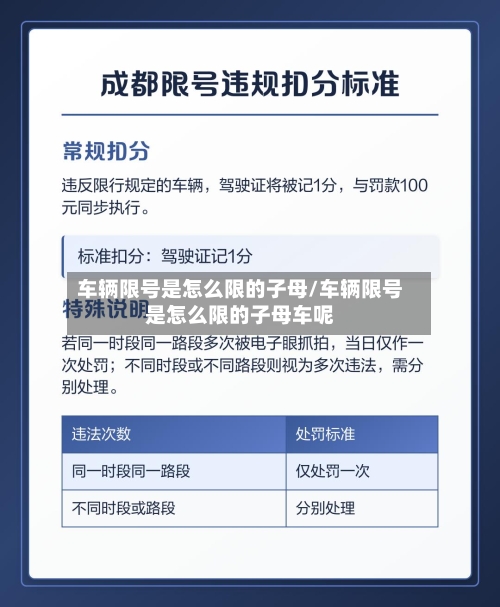 车辆限号是怎么限的子母/车辆限号是怎么限的子母车呢