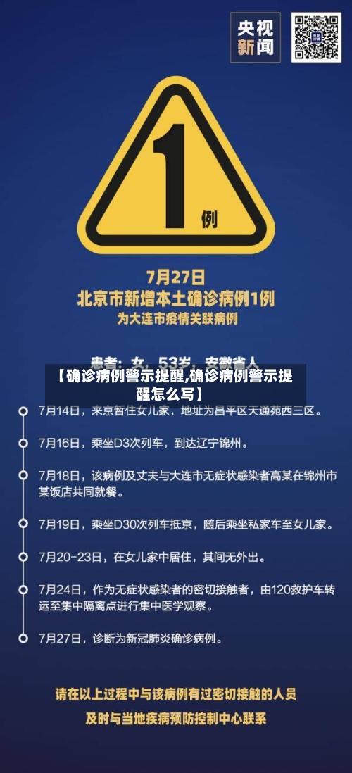 【确诊病例警示提醒,确诊病例警示提醒怎么写】-第2张图片