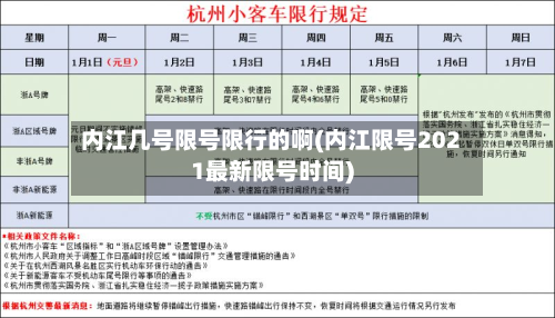 内江几号限号限行的啊(内江限号2021最新限号时间)-第2张图片