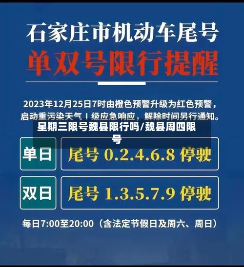 星期三限号魏县限行吗/魏县周四限号-第3张图片
