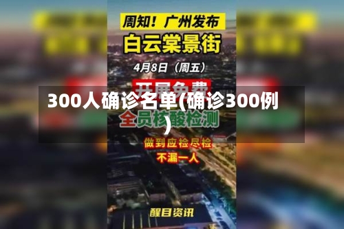 300人确诊名单(确诊300例)
