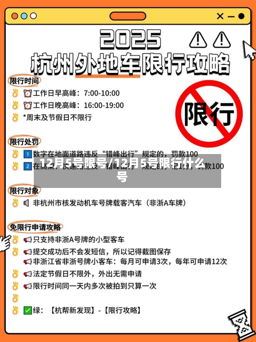 12月5号限号/12月5号限行什么号-第2张图片