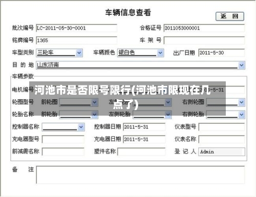 河池市是否限号限行(河池市限现在几点了)-第2张图片