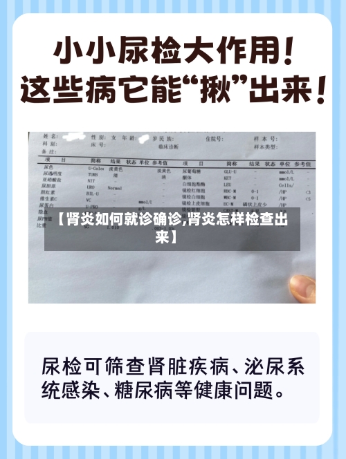【肾炎如何就诊确诊,肾炎怎样检查出来】
