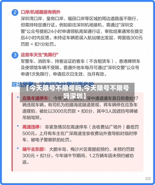 【今天限号不限号吗,今天限号不限号吗深圳】
