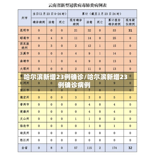 哈尔滨新增23例确诊/哈尔滨新增23例确诊病例-第2张图片
