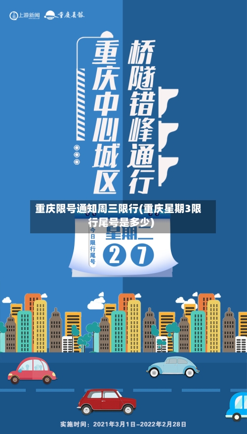 重庆限号通知周三限行(重庆星期3限行尾号是多少)