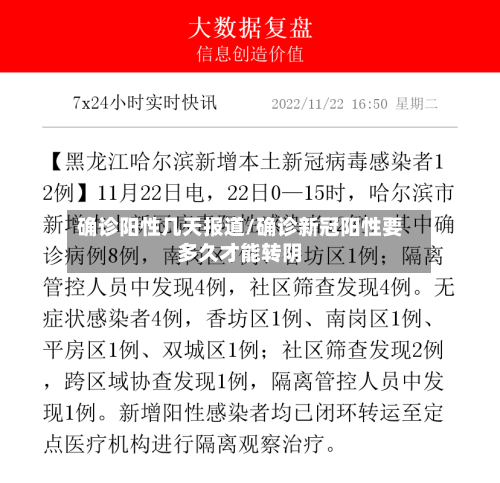 确诊阳性几天报道/确诊新冠阳性要多久才能转阴