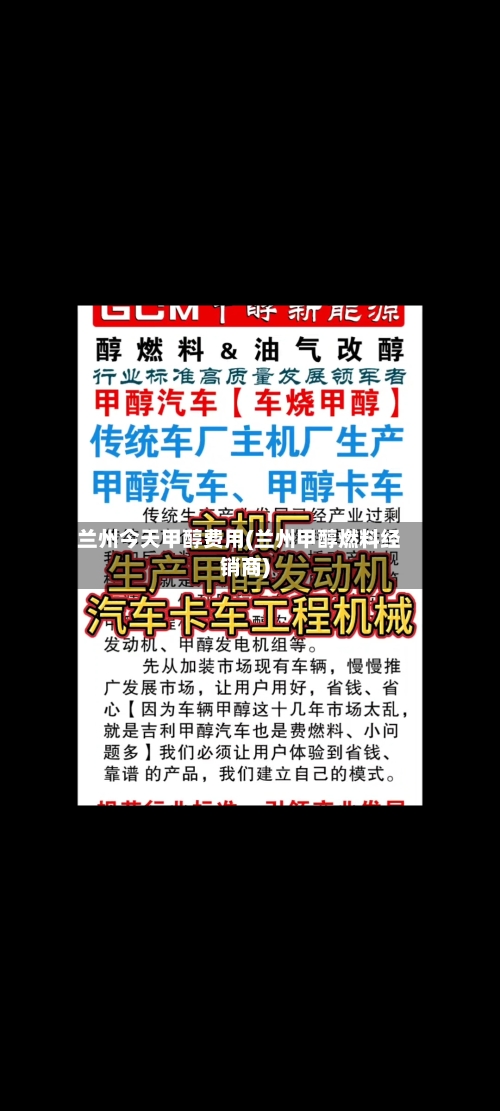 兰州今天甲醇费用(兰州甲醇燃料经销商)-第3张图片