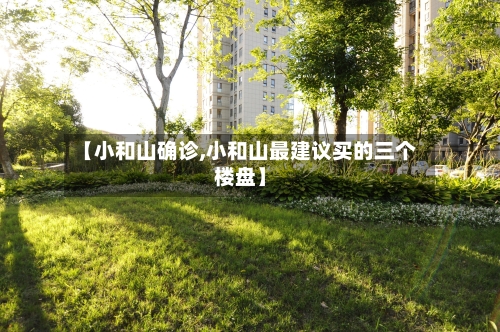 【小和山确诊,小和山最建议买的三个楼盘】