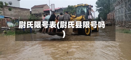 尉氏限号表(尉氏县限号吗)