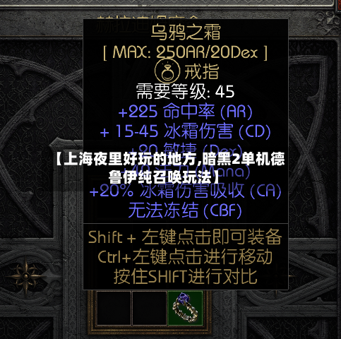 【上海夜里好玩的地方,暗黑2单机德鲁伊纯召唤玩法】-第2张图片