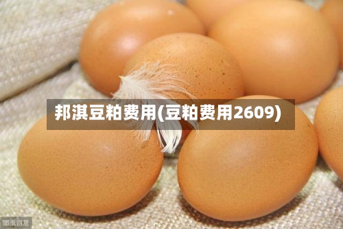 邦淇豆粕费用(豆粕费用2609)-第2张图片