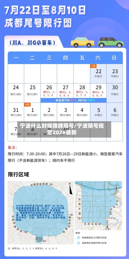 宁波什么时候限牌限号/宁波限号规定2026最新