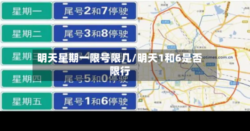 明天星期一限号限几/明天1和6是否限行