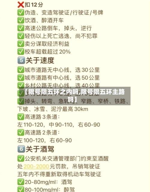 【限号限五环之内吗,限号限五环主路吗】-第2张图片