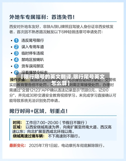 【限行限号的英文翻译,限行尾号英文怎么算】-第3张图片