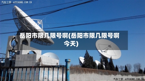 岳阳市限几限号啊(岳阳市限几限号啊今天)-第2张图片