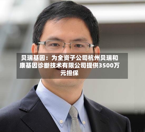 贝瑞基因：为全资子公司杭州贝瑞和康基因诊断技术有限公司提供3500万元担保-第2张图片