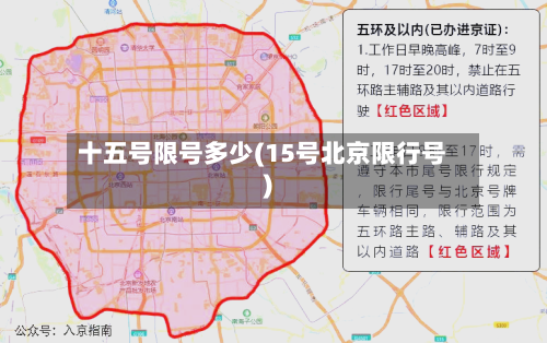 十五号限号多少(15号北京限行号)