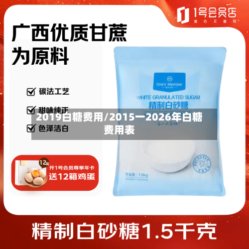 2019白糖费用/2015一2026年白糖费用表