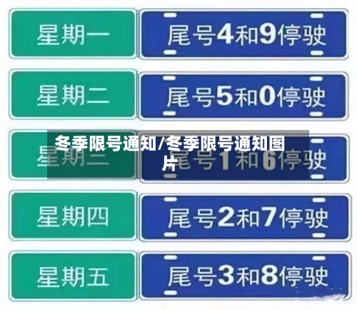 冬季限号通知/冬季限号通知图片