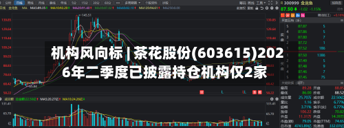 机构风向标 | 茶花股份(603615)2026年二季度已披露持仓机构仅2家-第2张图片