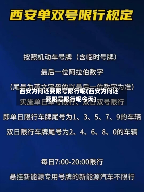 西安为何还要限号限行呢(西安为何还要限号限行呢今天)-第3张图片