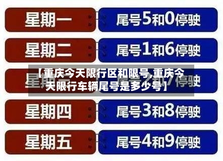 【重庆今天限行区和限号,重庆今天限行车辆尾号是多少号】