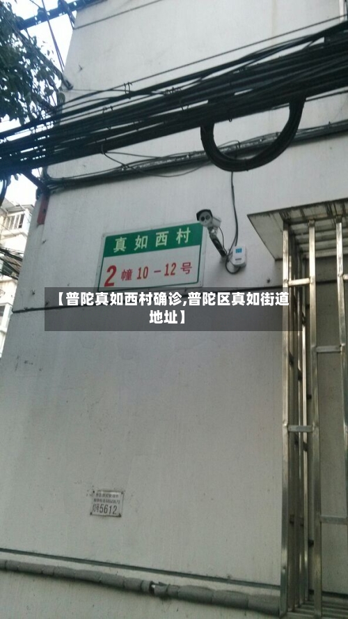 【普陀真如西村确诊,普陀区真如街道地址】-第2张图片