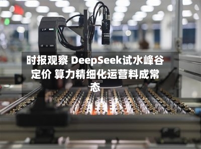 时报观察 DeepSeek试水峰谷定价 算力精细化运营料成常态