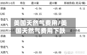 美国天然气费用/美国天然气费用下跌-第2张图片