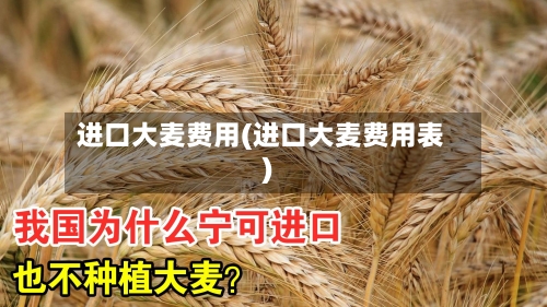 进口大麦费用(进口大麦费用表)-第3张图片