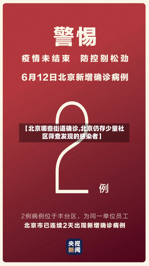 【北京哪些街道确诊,北京仍存少量社区筛查发现的感染者】