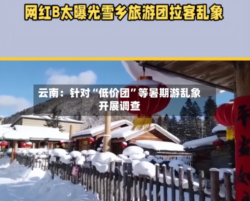 云南：针对“低价团”等暑期游乱象开展调查-第3张图片