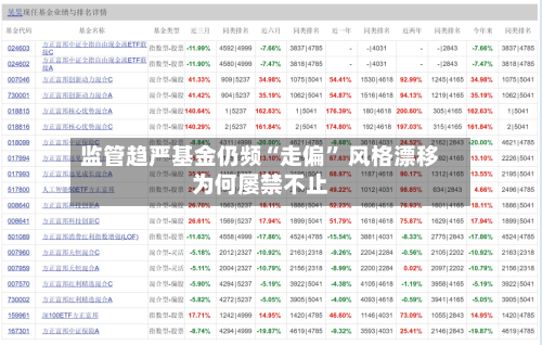 监管趋严基金仍频“走偏” 风格漂移为何屡禁不止-第3张图片
